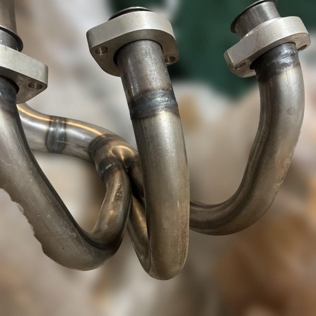 gt380 城北ムラカミタイプメガホンマフラー　140π 無地タイプ