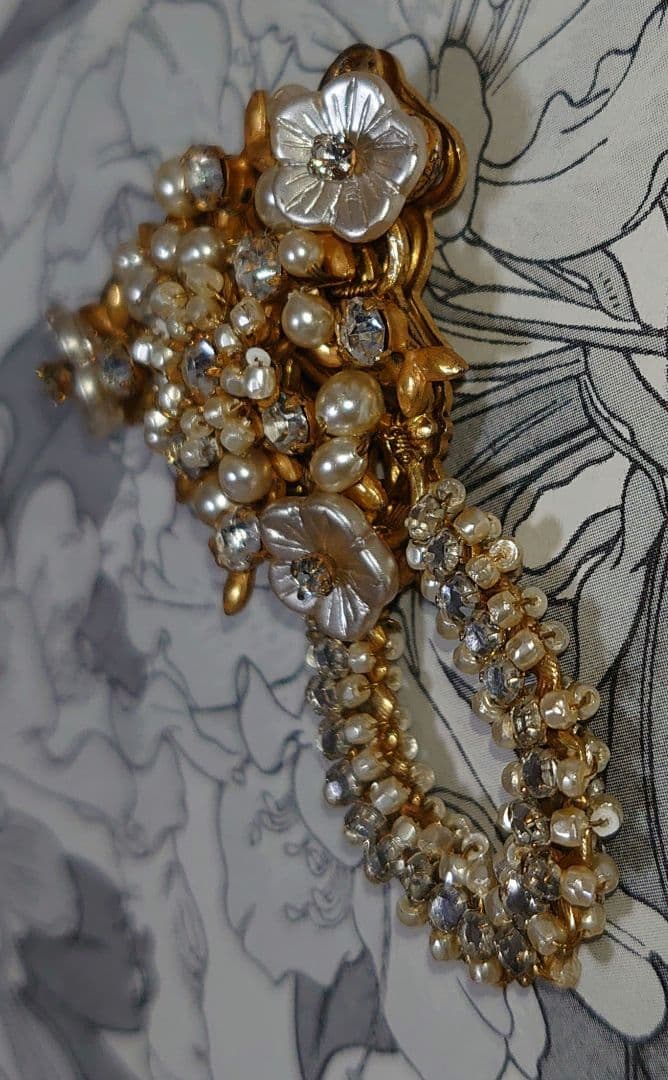 Miriam Haskell ミリアムハスケル パール ビーズ ブローチ