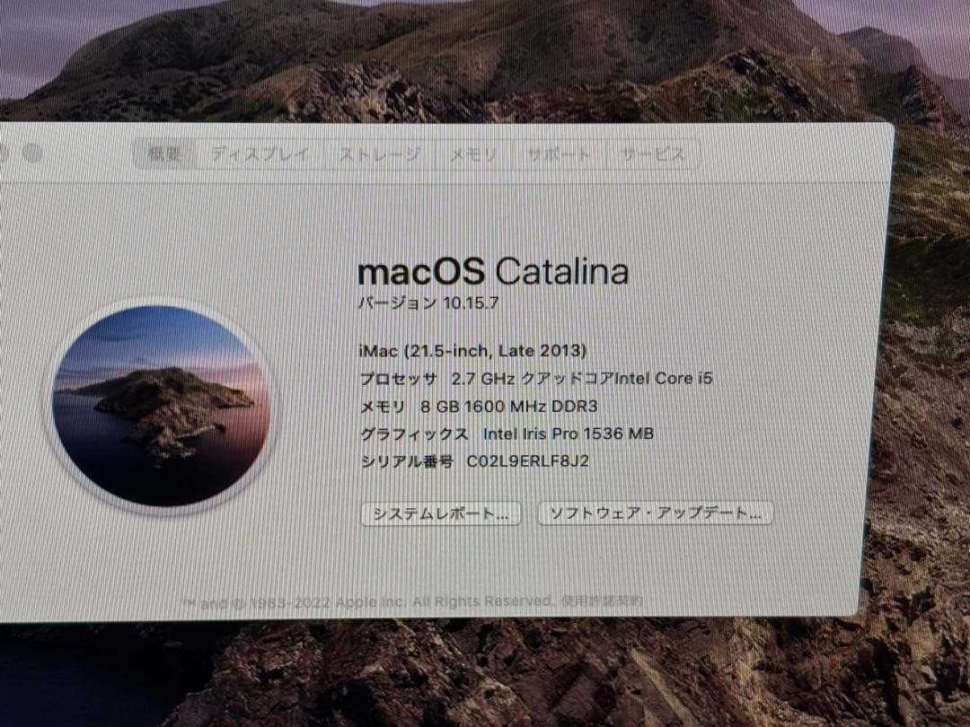 Macデスクトップ Apple iMac (21.5-inch, Late 2013)