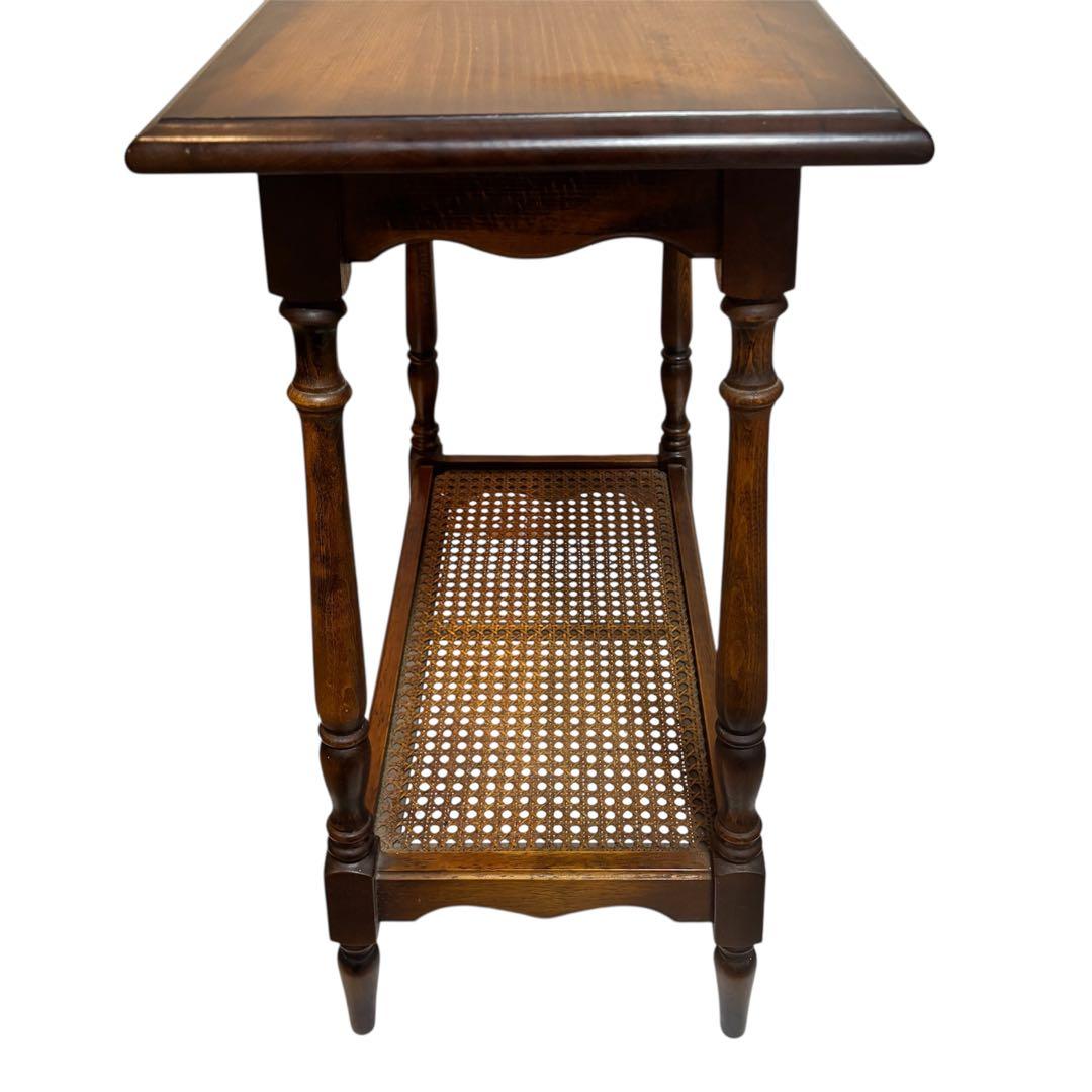 希少❣️カリモク 家具 コロニアル テーブル サイドテーブル 花台 アンティーク