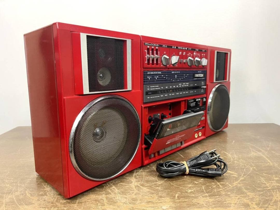 【PERDISCO】HITACHI 日立 TRK-9100 バブルラジカセ