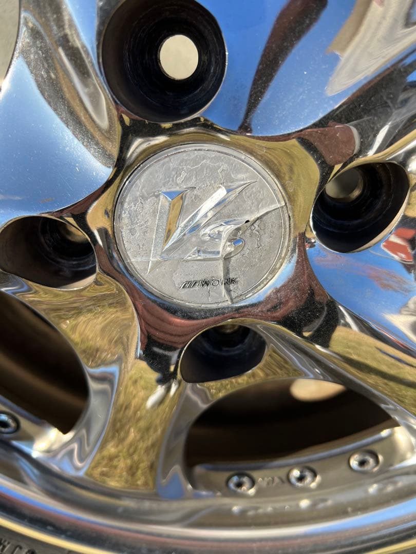 とかとかとーか　WORK VS-KF 14インチ クロームホイールセット