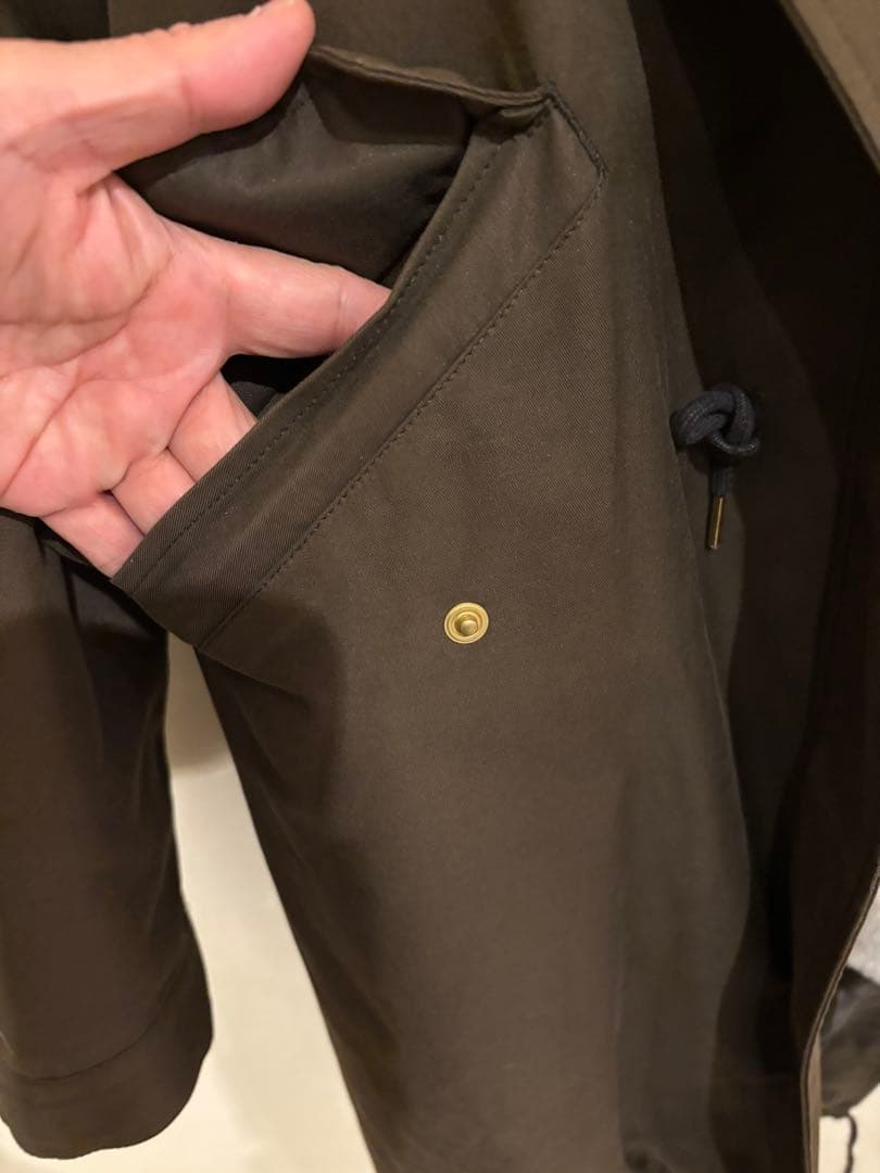 【極美品】イエナ　IENA モッズコート　38サイズ　カーキ　ラクーンファー