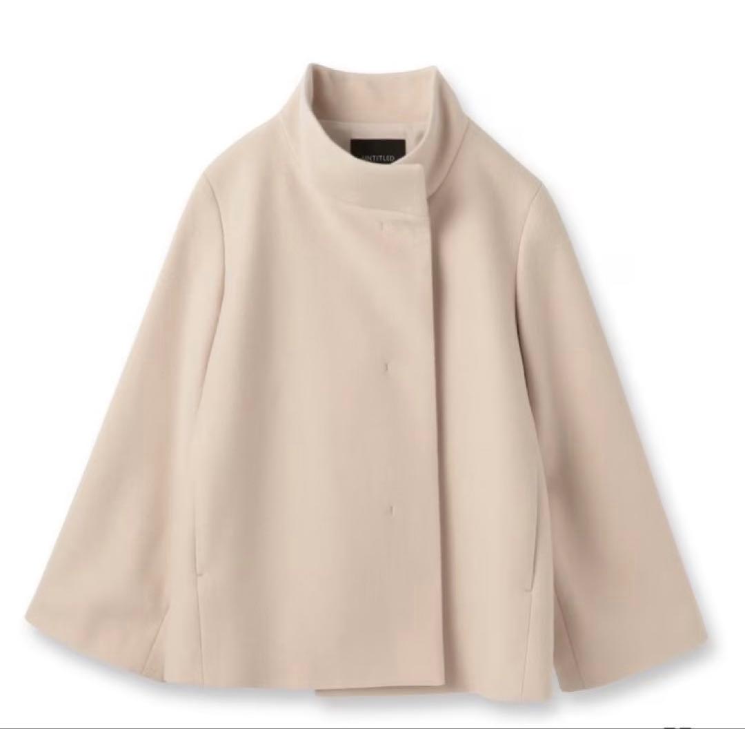 【新品タグ付】今季新作 UNTITLED アンタイトル ウールショートコート S