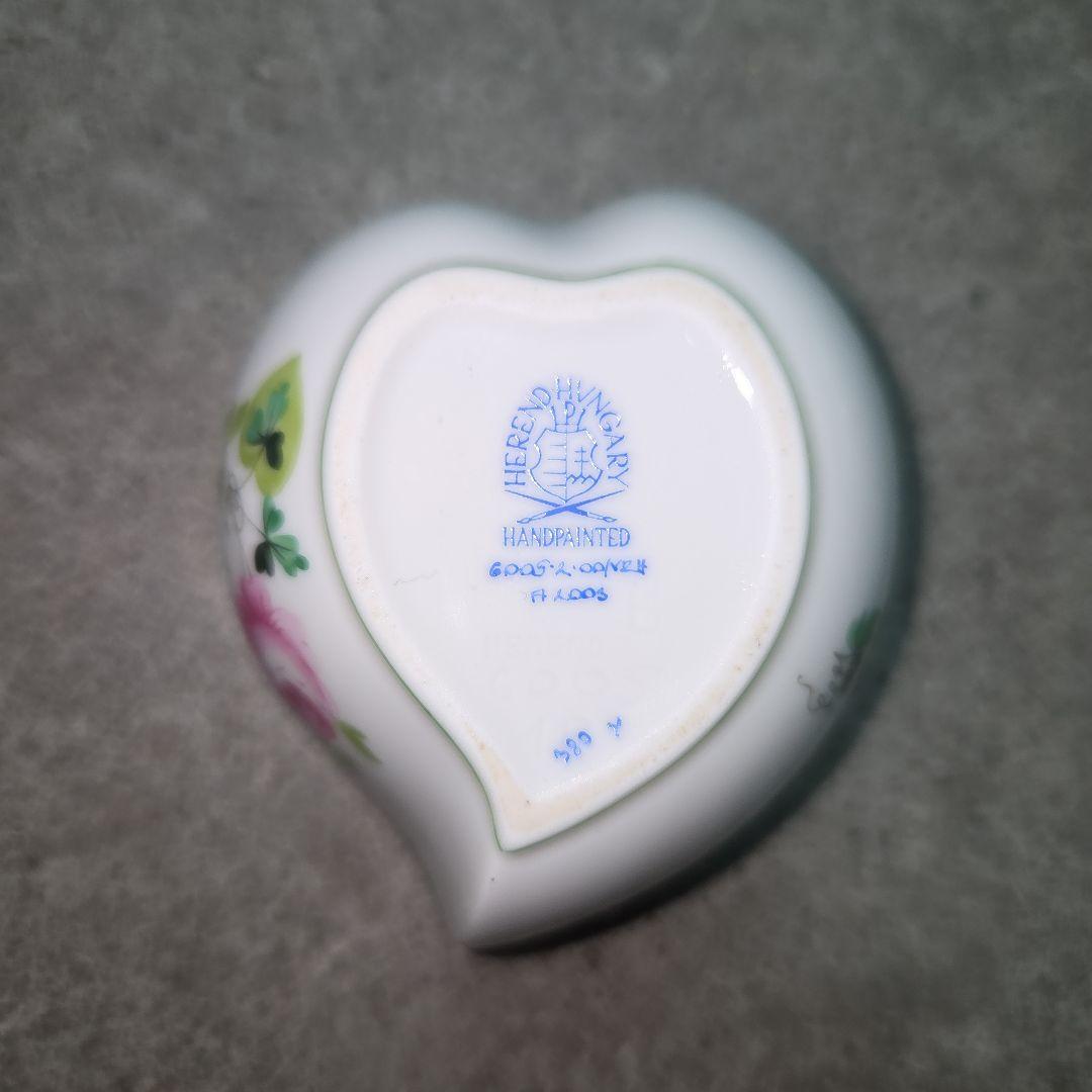 Herend ヘレンド ウィーンの薔薇 ハート ボンボニエール 小箱 VRH