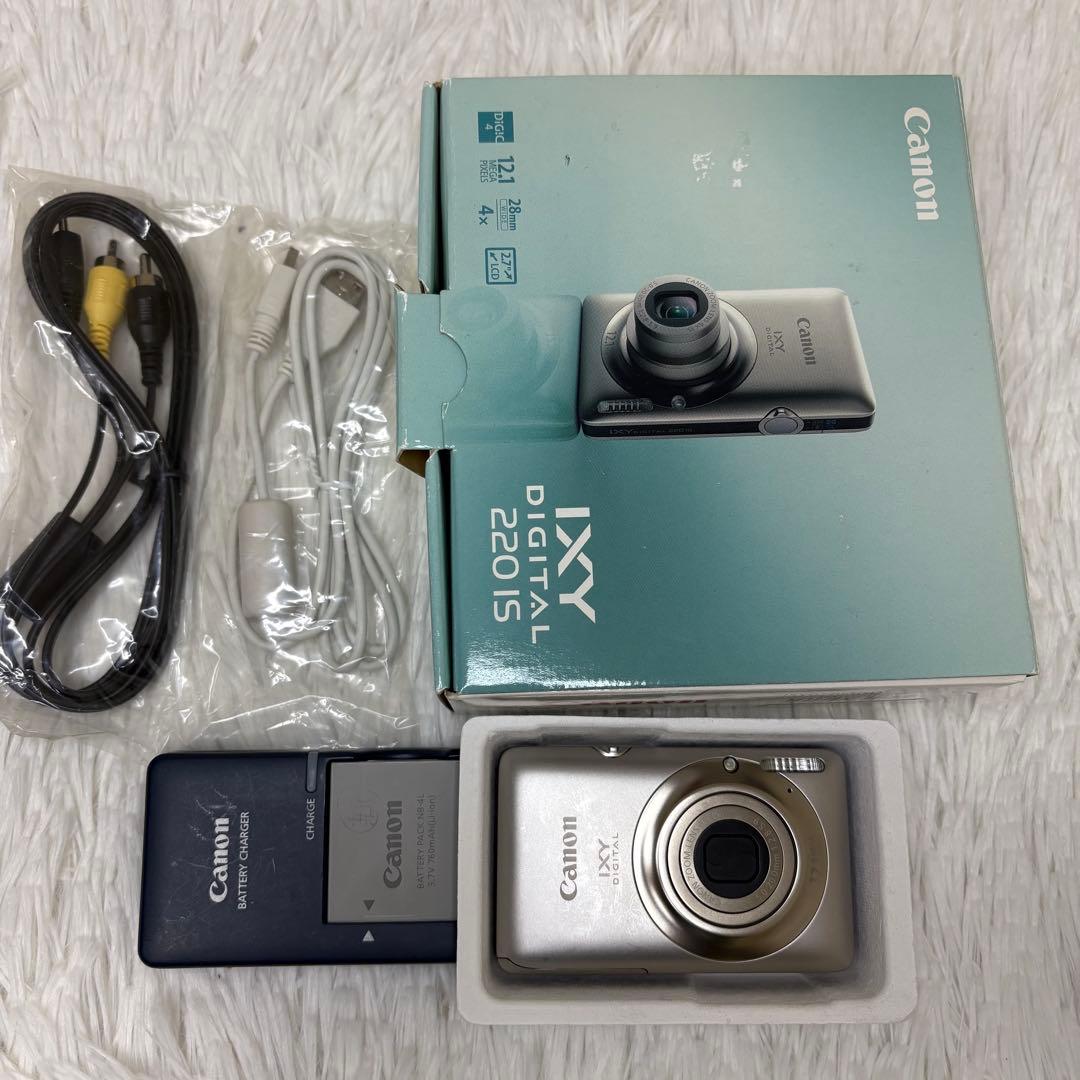 Canon カメラ　IXY 220IS PC1430 充電器 箱　コンデジ　可動