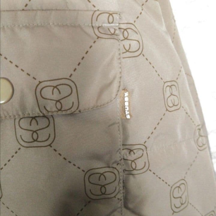 【STUSSY】90s'紺タグ モノグラムデザイン 中綿　ジャケット