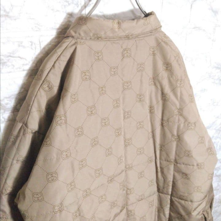 【STUSSY】90s'紺タグ モノグラムデザイン 中綿　ジャケット