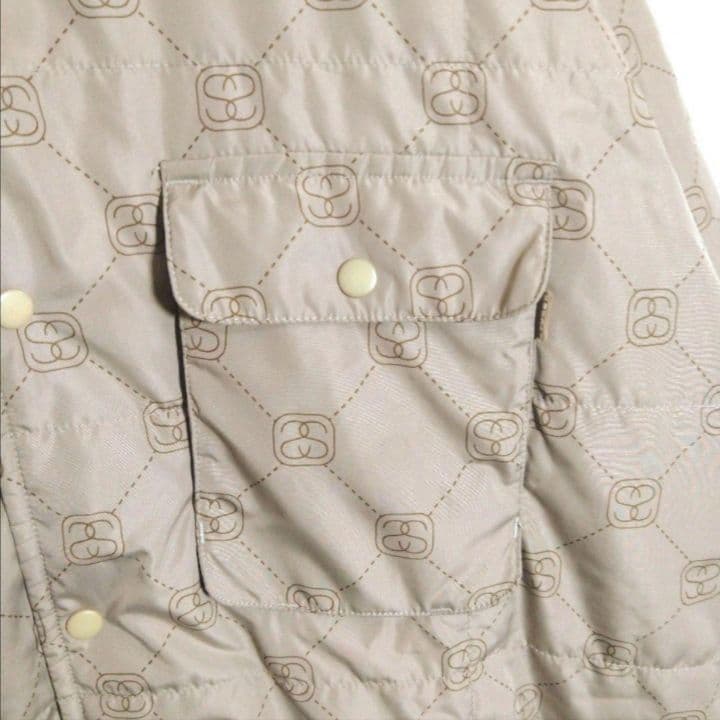 【STUSSY】90s'紺タグ モノグラムデザイン 中綿　ジャケット