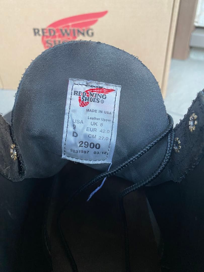 レッドウィング 2900 ラインマン スエード US9 箱付き