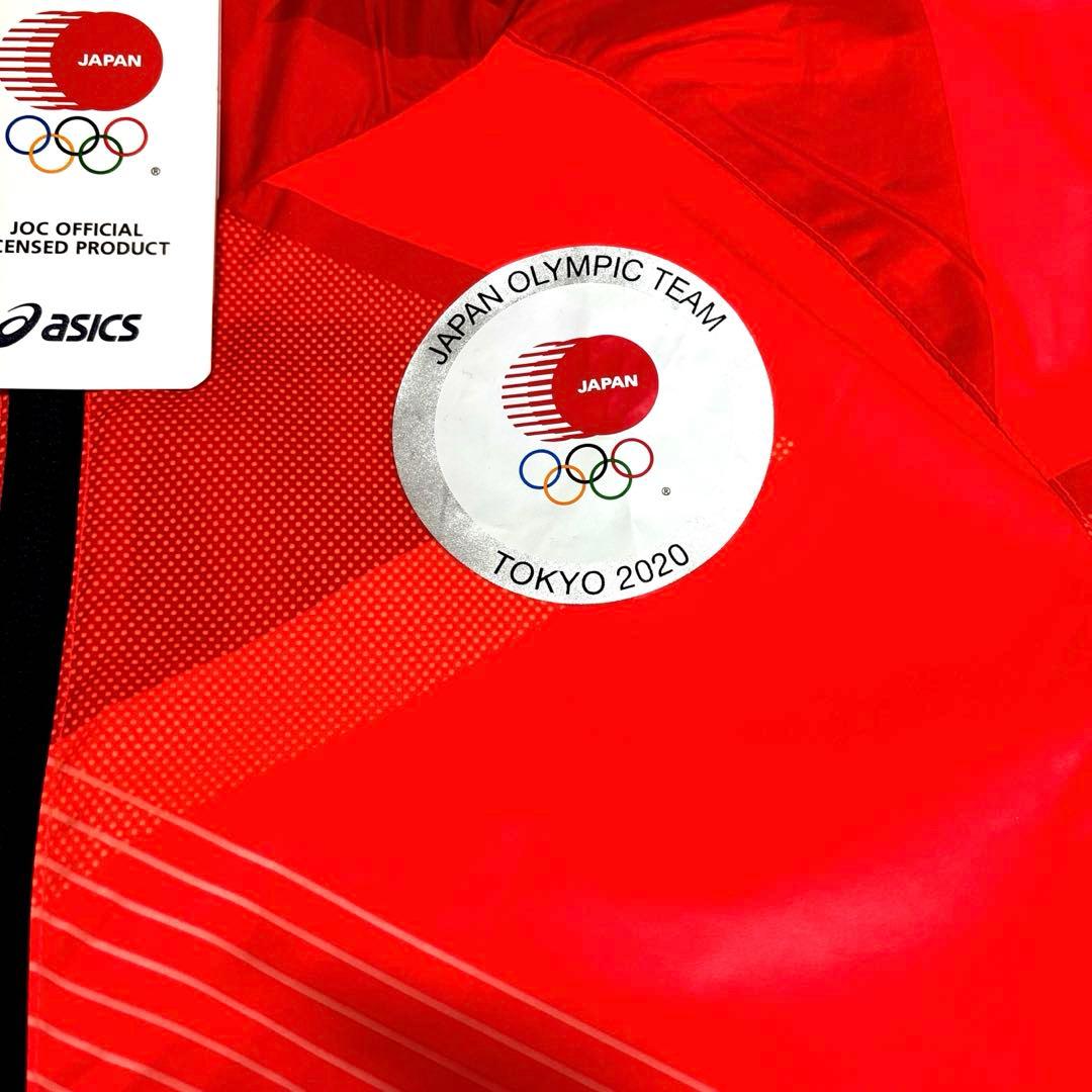 ASICS アシックス ウインドジャケット サンライズ　レッド　L 東京2020