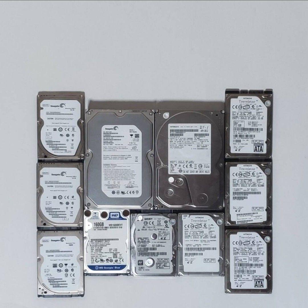 【合計4TB！】(HGST 2TB他) HDD 11台セット SATA 正常品