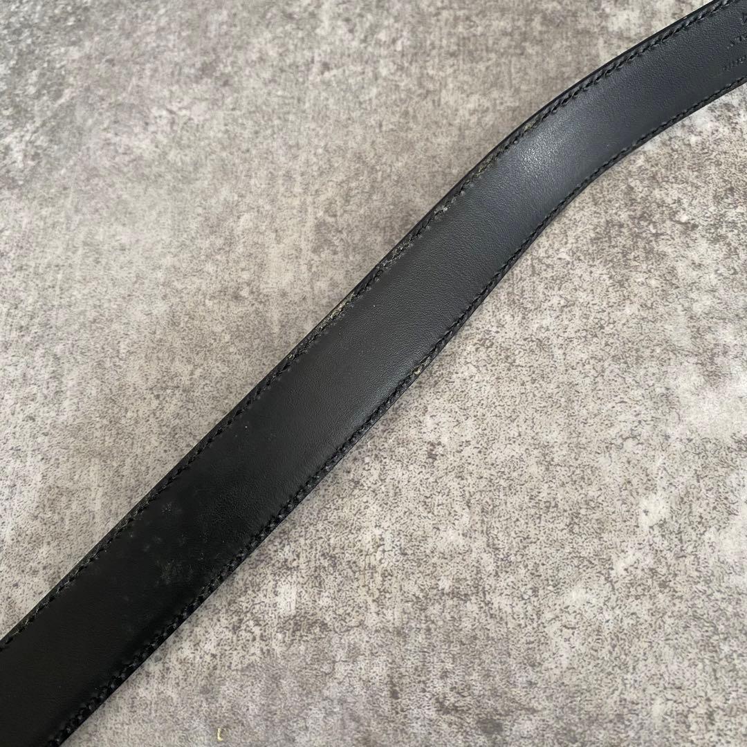 サルヴァトーレフェラガモ ダブルガンチーニ ベルト ブラック シルバー 黒