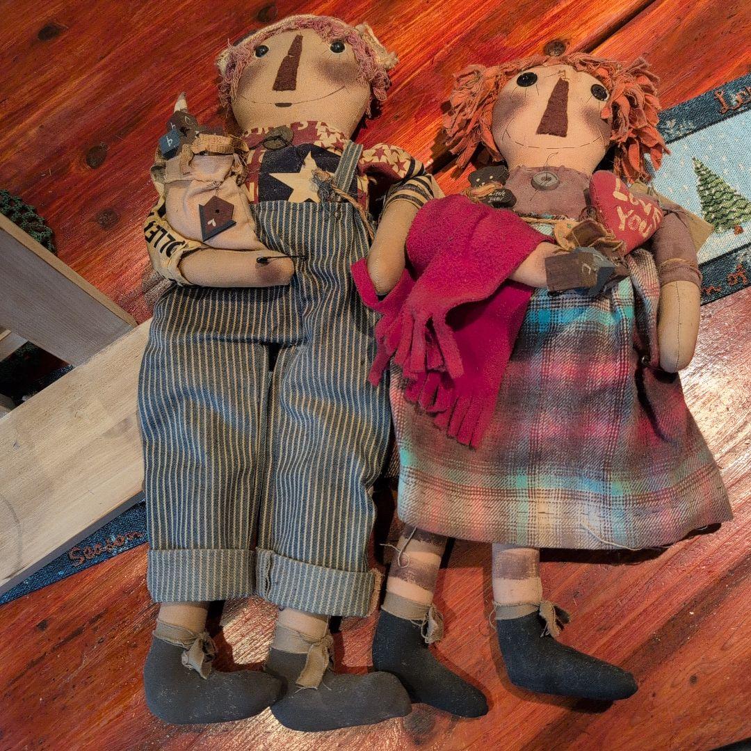 カントリードール、アン＆アンディ　作家さんのハンドメイド