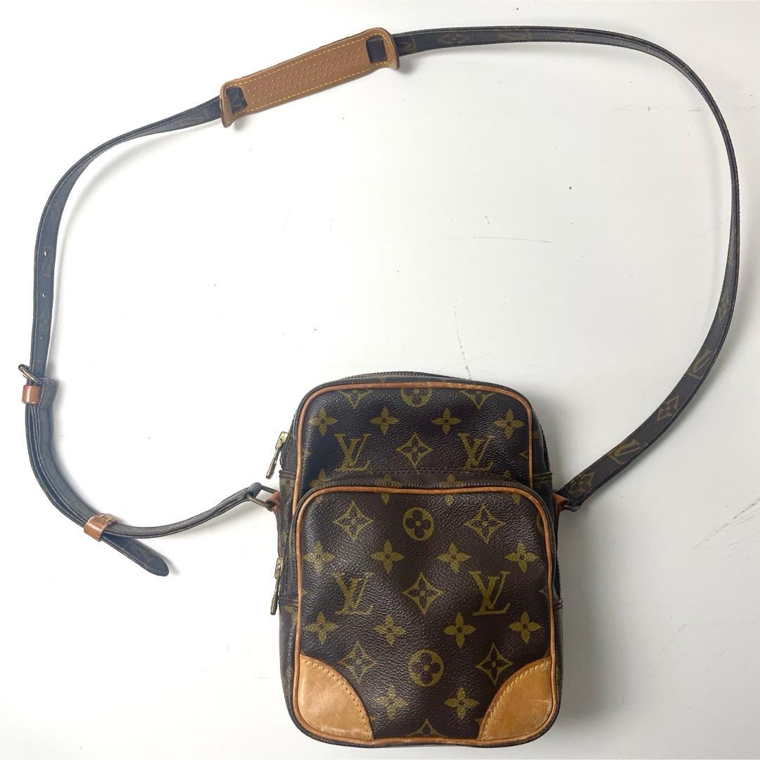 eルイヴィトン　モノグラム　アマゾン　ショルダーバッグ　ブラウン