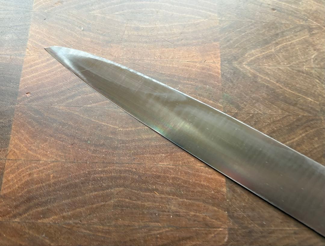 堺貞宗　柳刃　240mm 包丁　白二鋼　8寸　水牛角柄　刺身　釣り　本格　研ぎ済