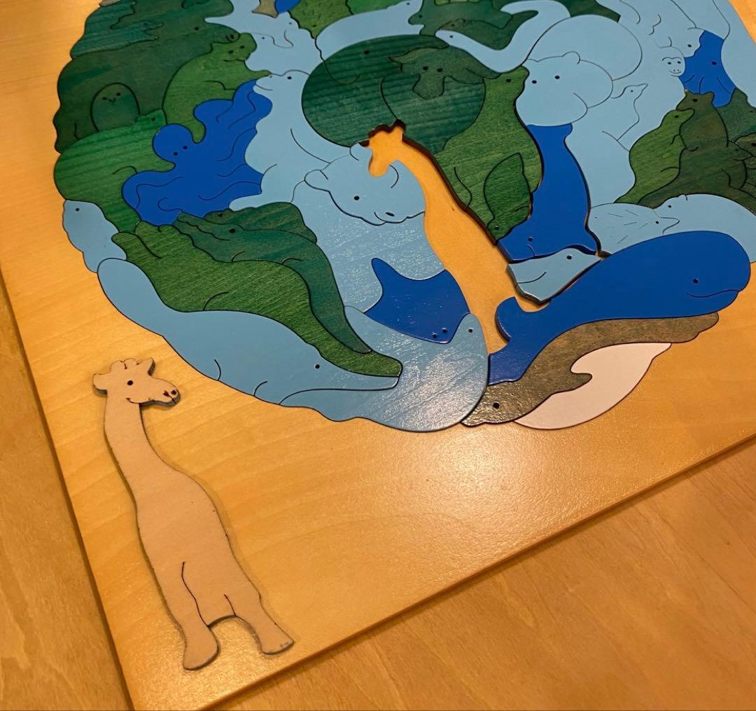 E LUCK PUZZLEジョージ・ラックパズル地図パズル地球アニマル