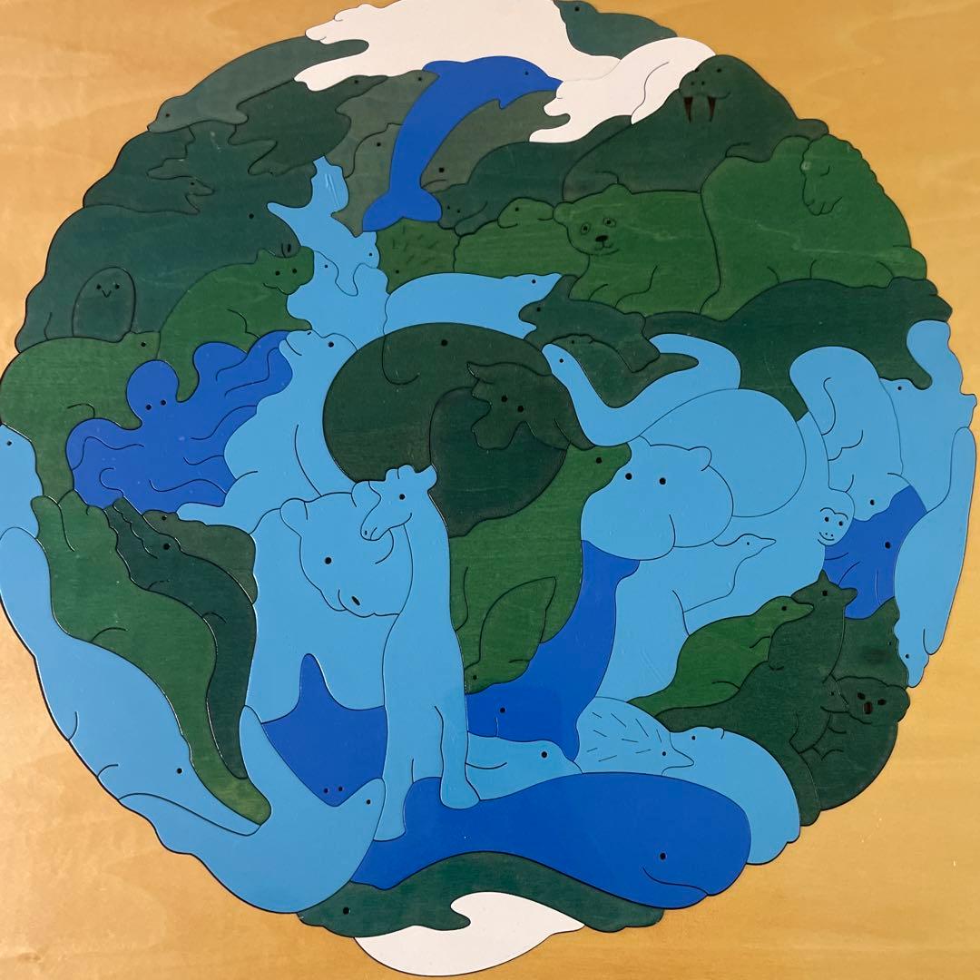E LUCK PUZZLEジョージ・ラックパズル地図パズル地球アニマル