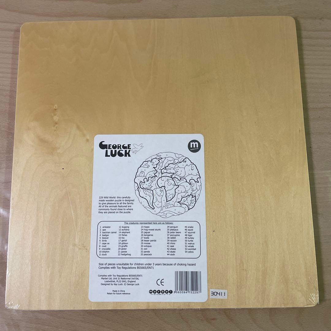 E LUCK PUZZLEジョージ・ラックパズル地図パズル地球アニマル