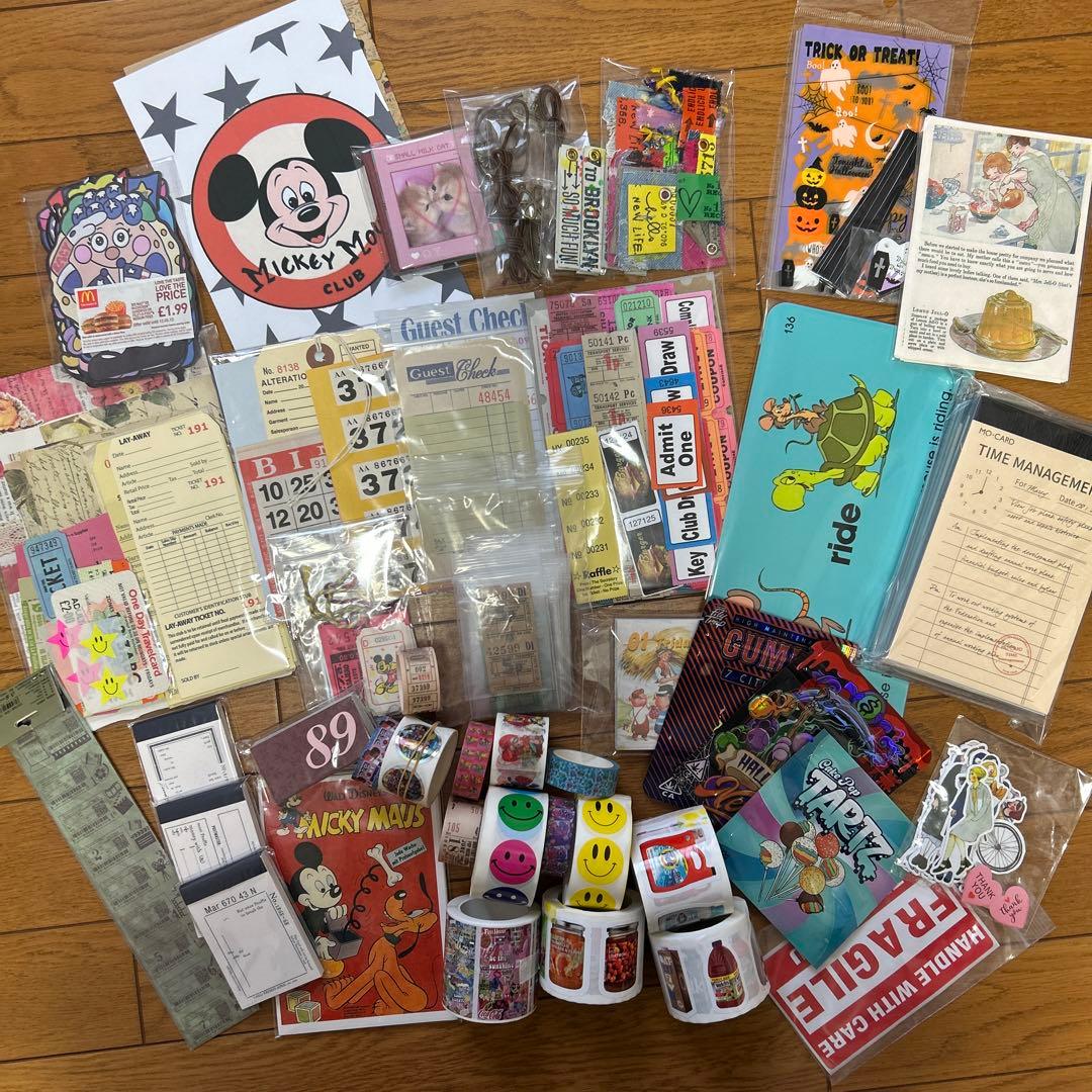 アメキャラヴィンテージ素材まとめ⭐️ロールシール、マスキングテープなど