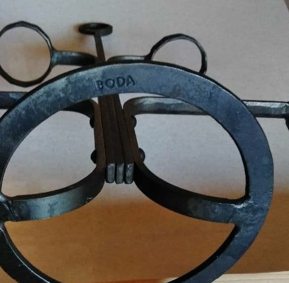 スエ―デンＢＯＤＡ社製アイアン手持ちキャンドルタンド(ビンテ―ジ)