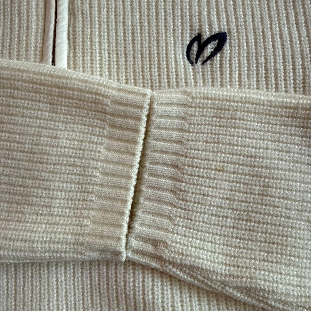 マスターバニー　ニット　セーター　M〜L相当　中綿ダウン　ウール100% 白