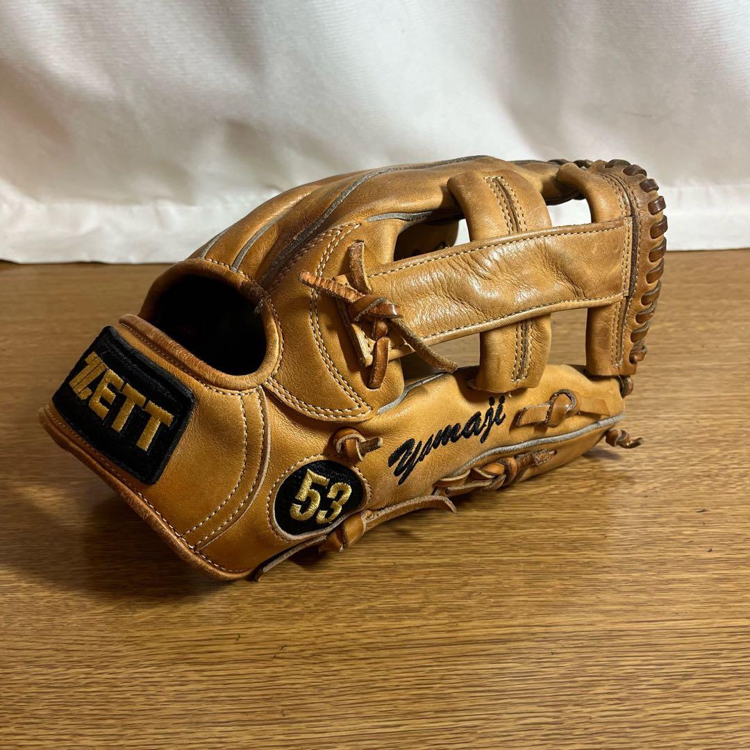 実使用 支給 ZETT プロステイタス 一般硬式 グローブ グラブ 内野用 良品