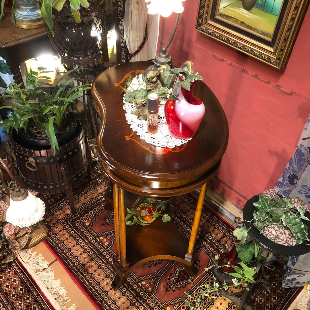 Sale アンティークPT ラウンド　猫脚　　ホールキャビネット