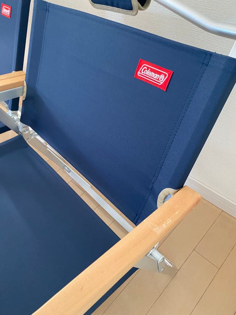 Coleman コンパクトフォールディングチェア　2脚セット ネイビー