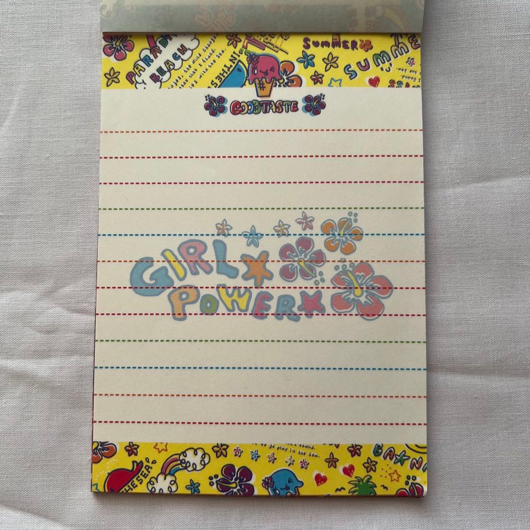 希少❤️メモ帳　平成レトロ　ハイビスカス