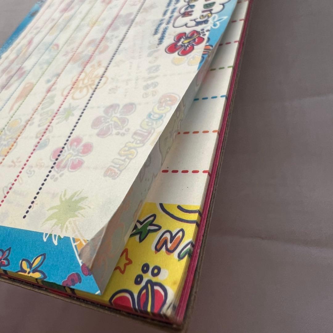 希少❤️メモ帳　平成レトロ　ハイビスカス