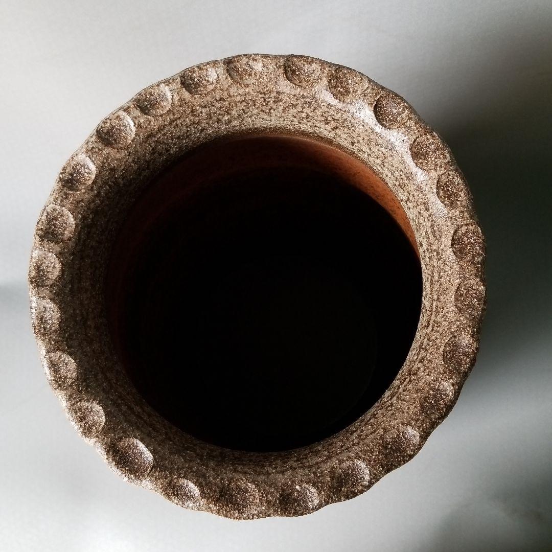 信楽焼傘立て  ツボ型古信楽 高さ４５cm