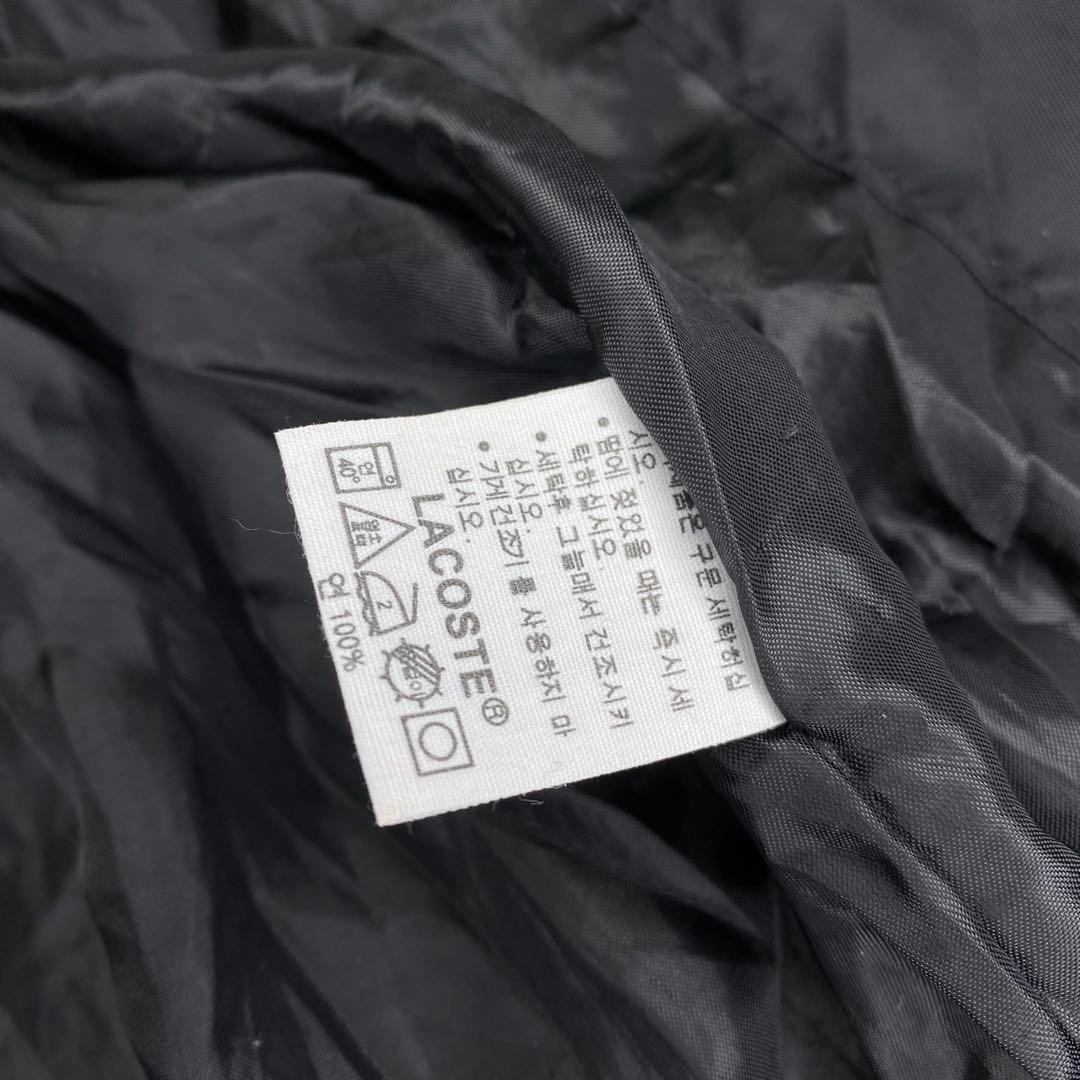 ラコステ MA-1 ジップアップ ブルゾン ブラックsize100 XL