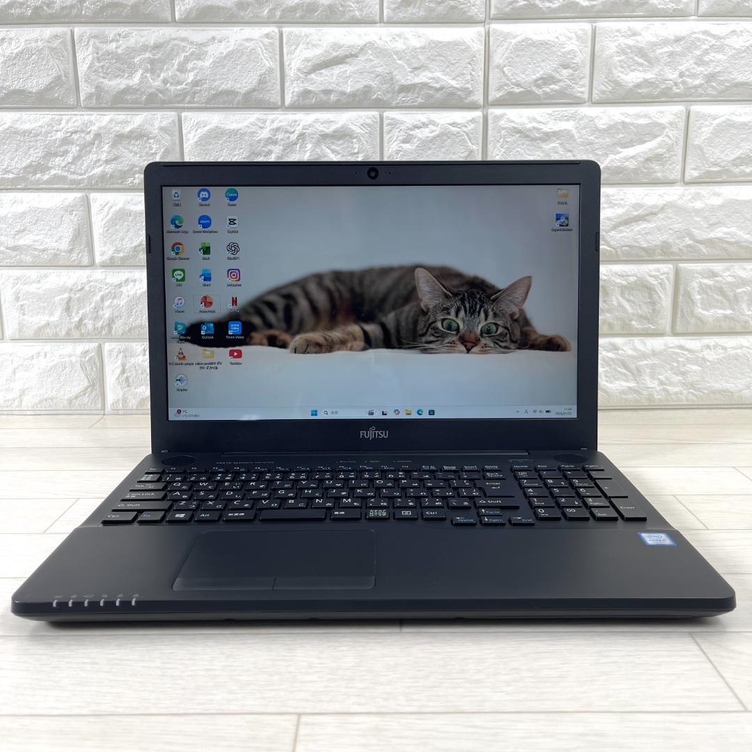 富士通 i7 高速SSD500G メモリ16 Windows11 ノートパソコン