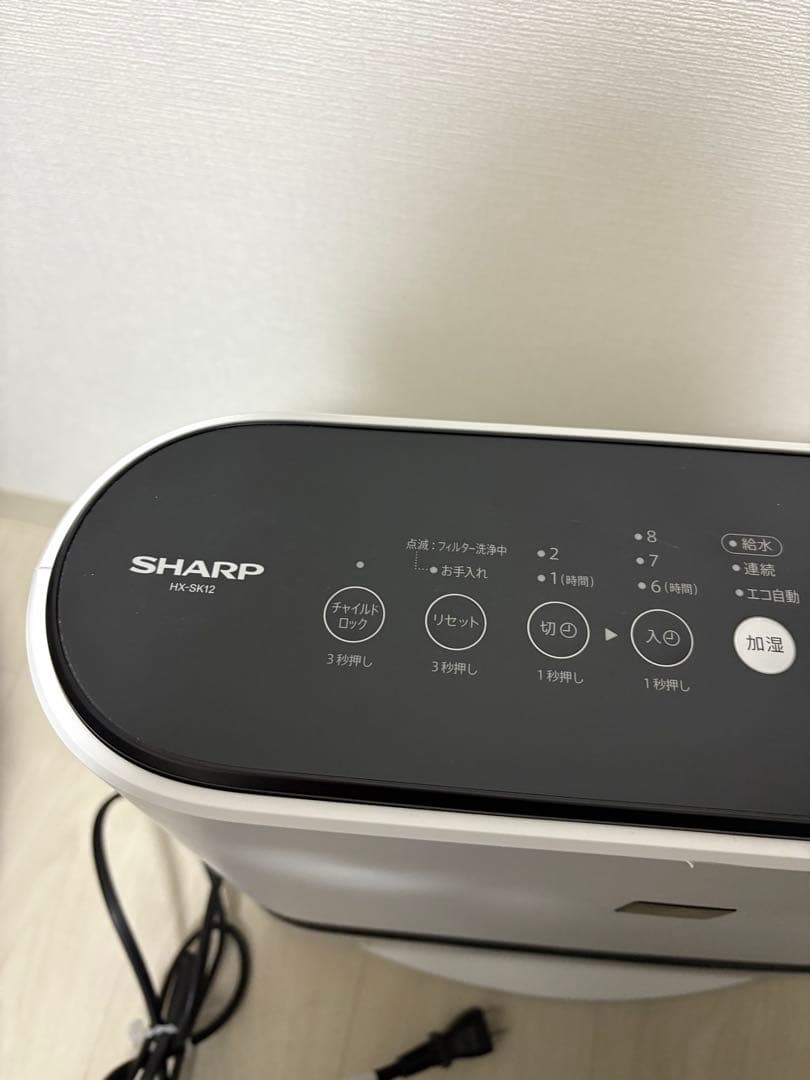 SHARP プラズマクラスター加湿セラミックファンヒーター　HX-SK12