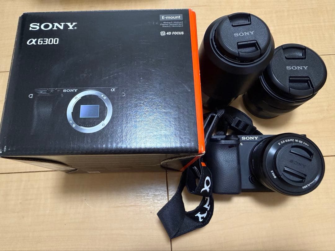 SONY α6300ミラーレス一眼カメラ　レンズ3個　その他 ショット数3733
