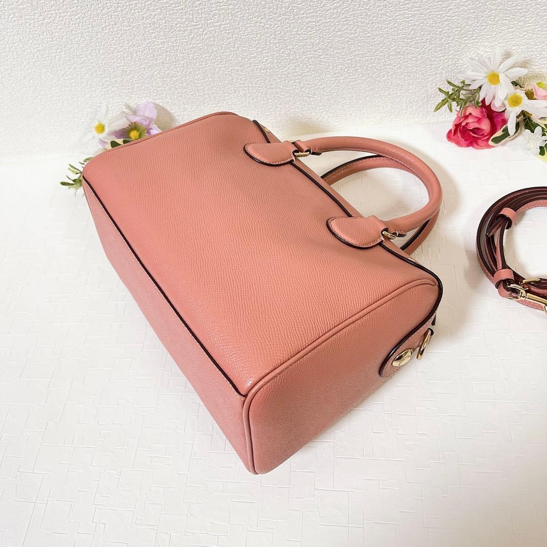【極美品】コーチ ショルダーバッグ 2WAY ハンドバッグ ミニボストンバッグ