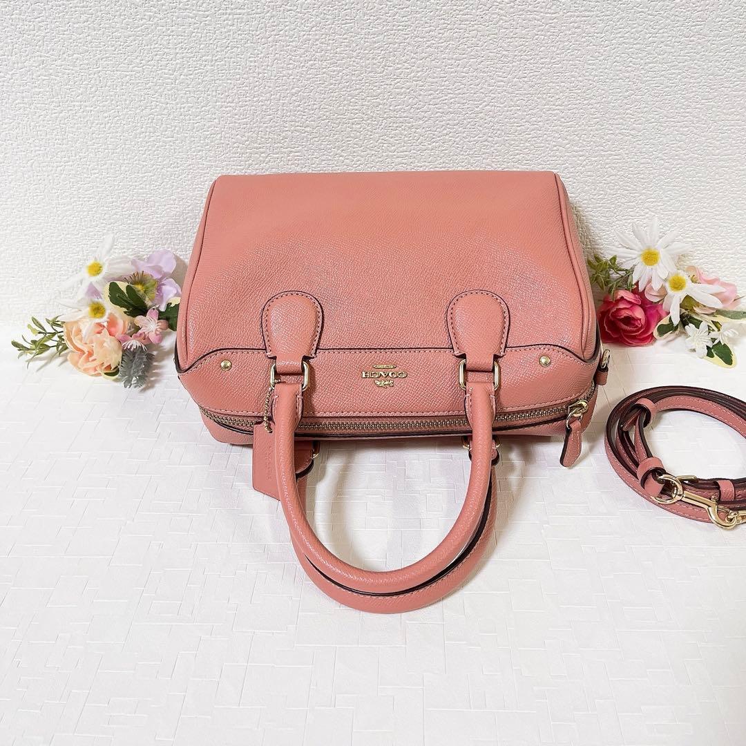 【極美品】コーチ ショルダーバッグ 2WAY ハンドバッグ ミニボストンバッグ