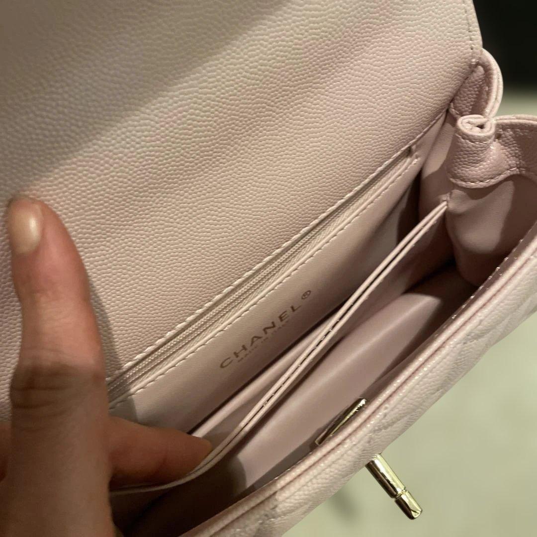 CHANEL ピンクレザー ショルダーバッグノベルティー