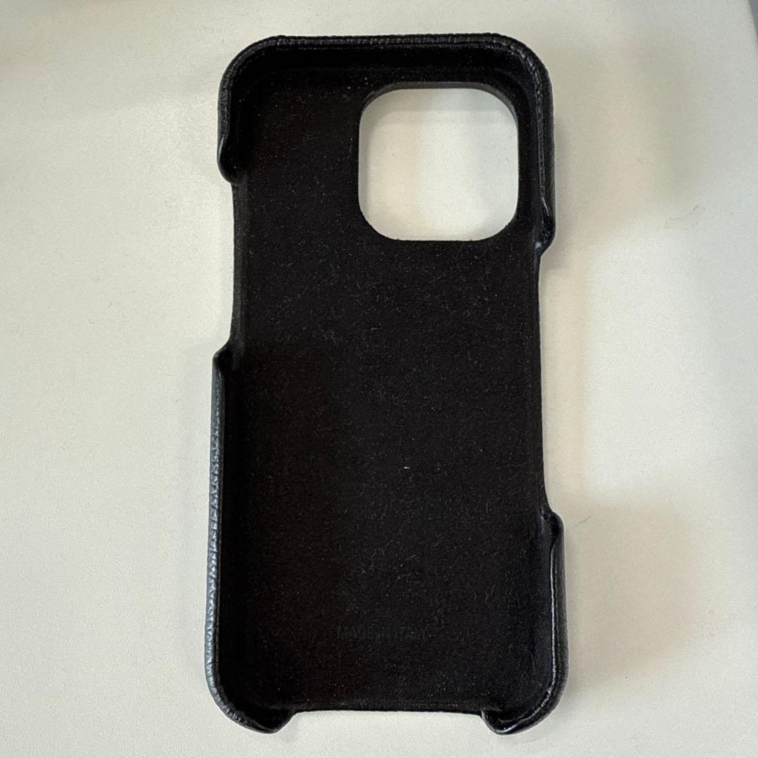 ［日本限定販売］BALENCIAGA レザー iPhoneケース ブラック