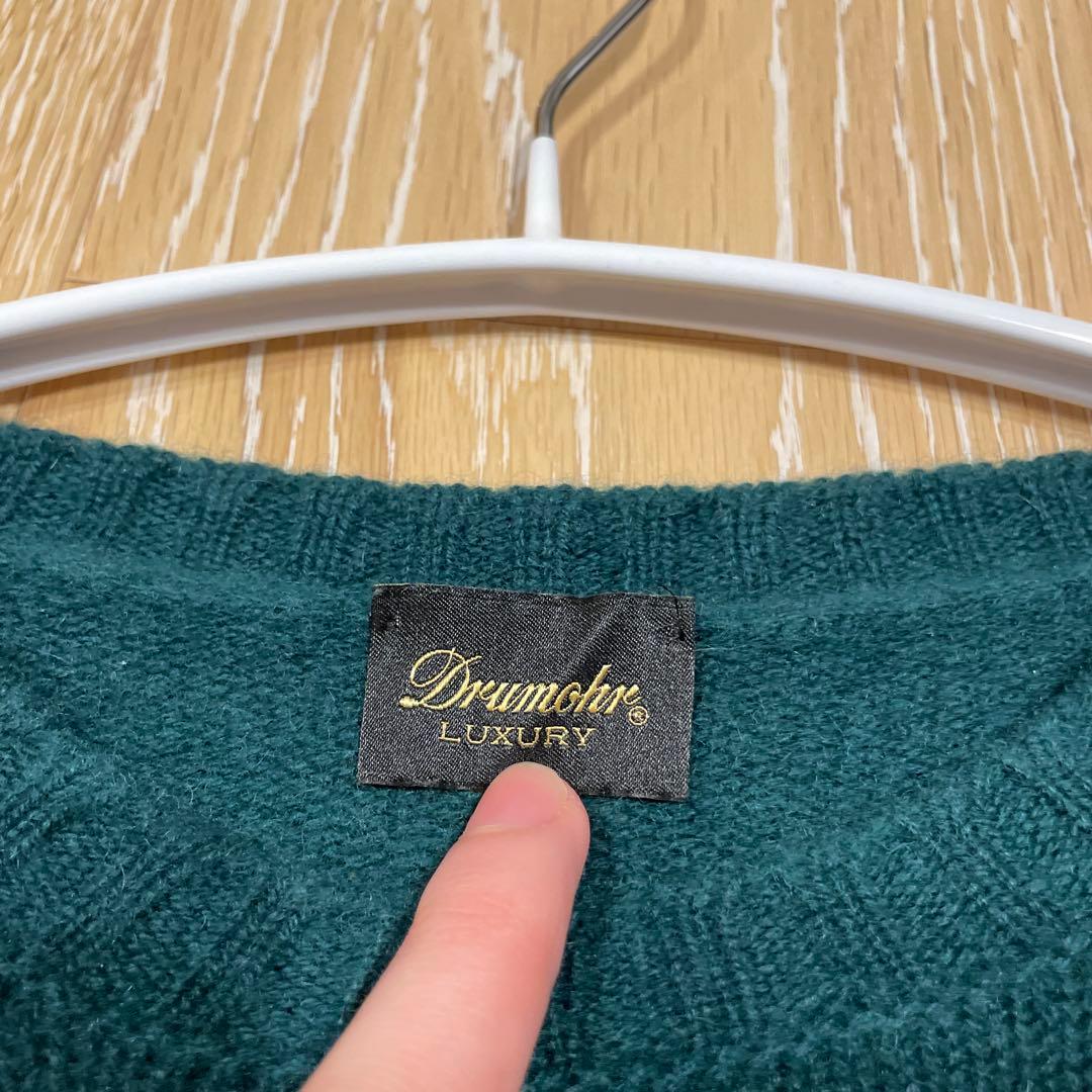 ドルモア ラグジュアリー　カシミヤニット　グリーン　グランサッソ　ビームスエフ