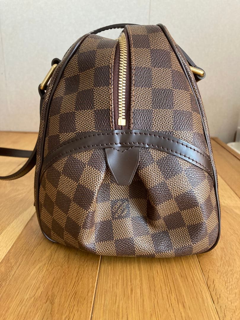ルイ・ヴィトン　美品 ショルダーバッグ ダミエエベヌ リヴィントン