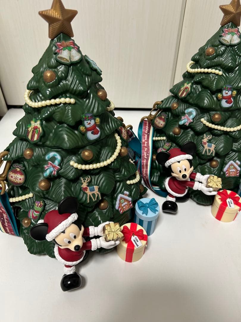 ディズニークリスマス　ポップコーンバケツ　ツリーポップコーンバケツ　2個セット