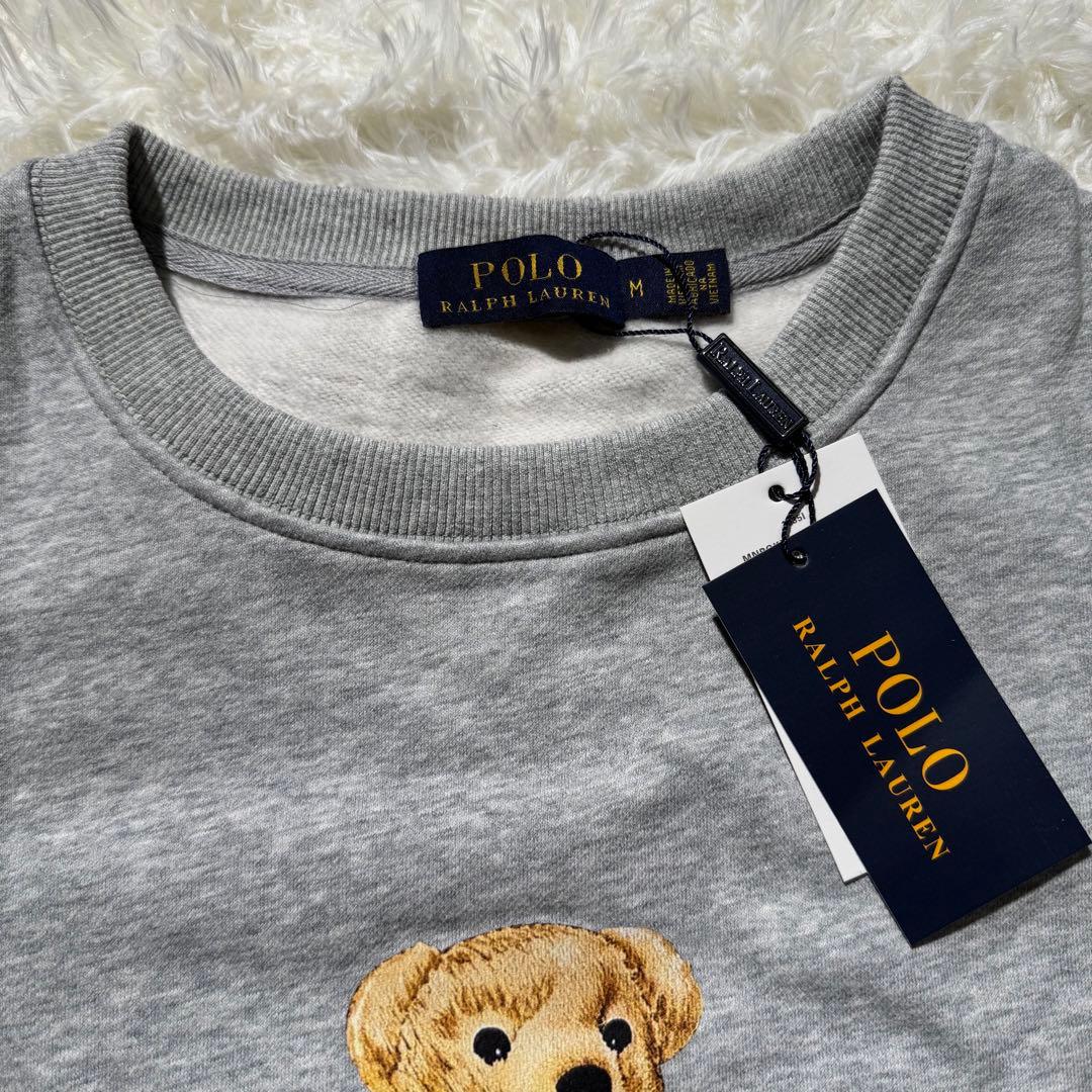 Mサイズ ポロラルフローレン ポロベア スウェット グレー メンズ レディース