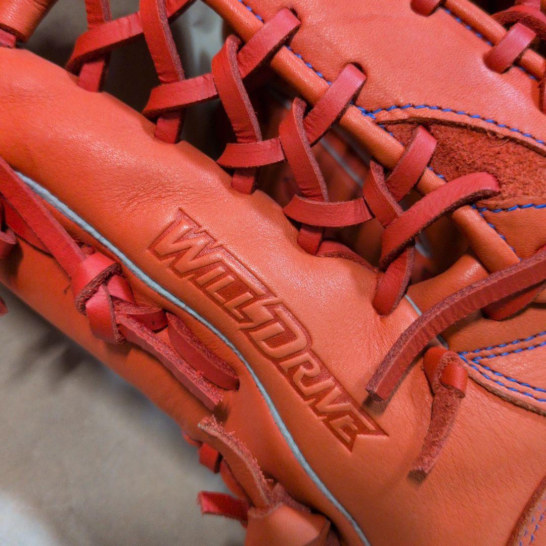 Mizuno:左投げ:軟式グローブ:スプレンディッドオレンジ:サイズ14:外野手