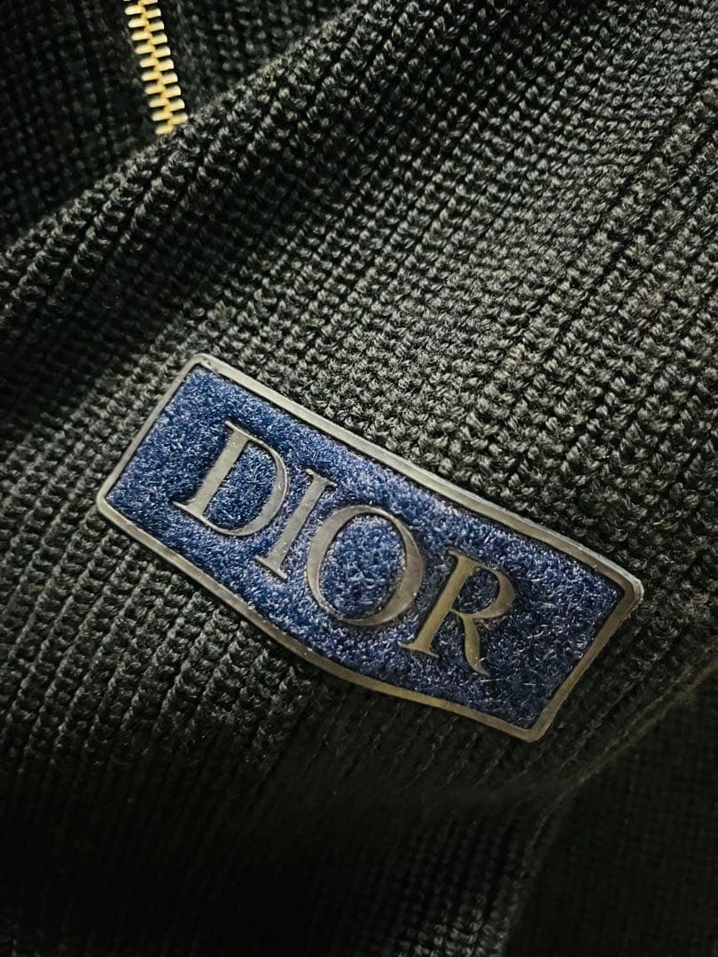 ひ*げ様 DIOR ディオール ハイカラー ジップセーター メンズ レディース