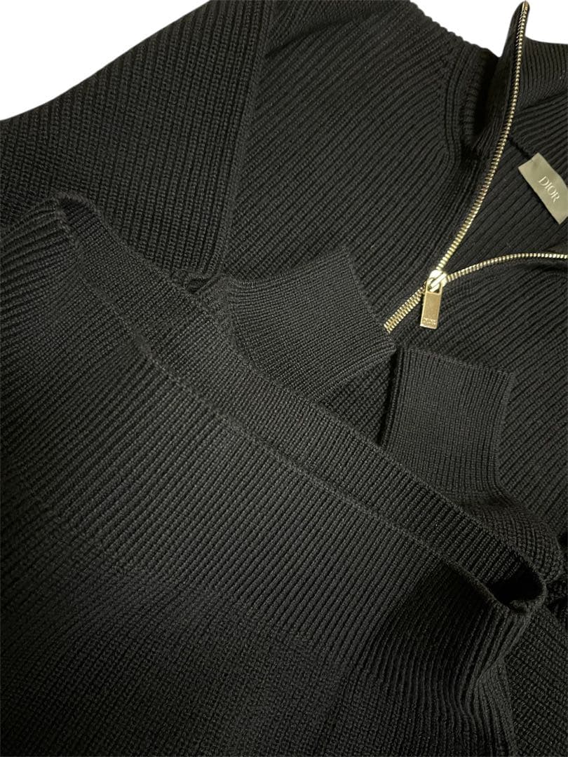 ひ*げ様 DIOR ディオール ハイカラー ジップセーター メンズ レディース