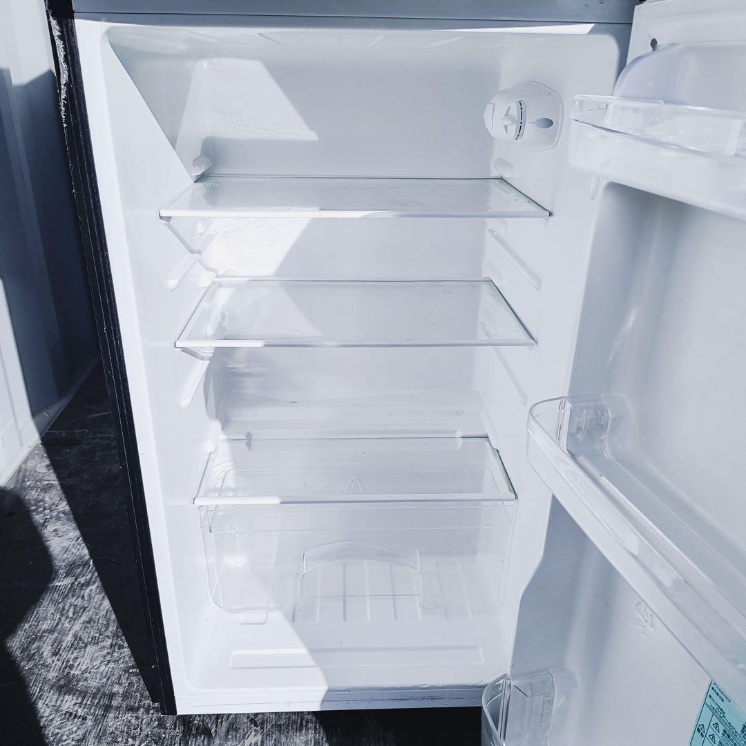 46運搬取付無料！純正ハイアールブラック冷蔵庫＋ニトリホワイト洗濯機完動品超美品