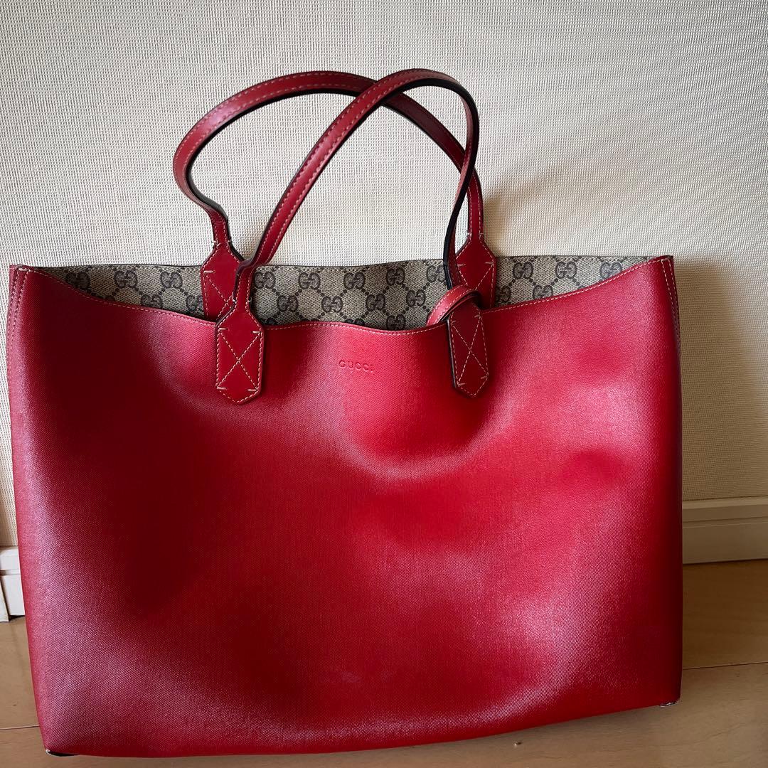 GUCCI ショルダーバッグ ベージュ/レッド