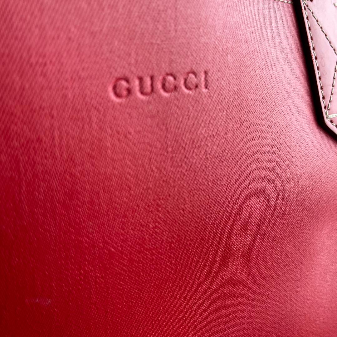 GUCCI ショルダーバッグ ベージュ/レッド